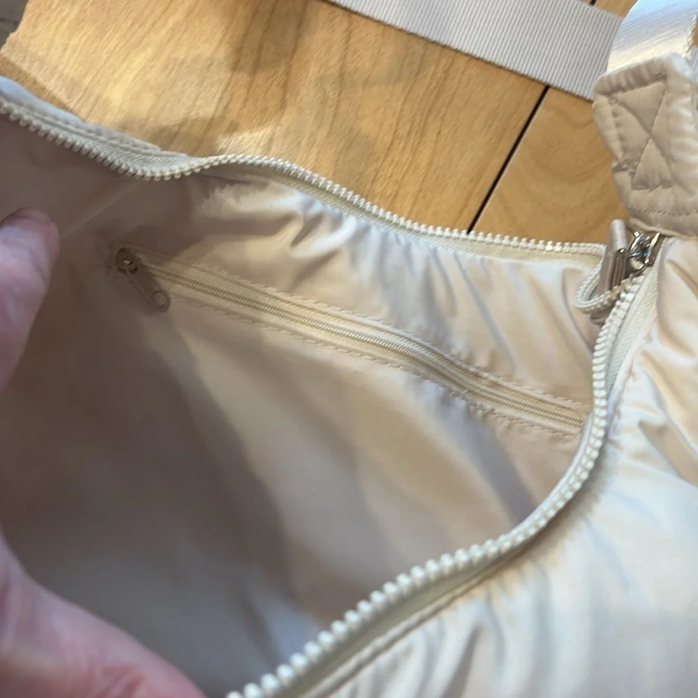 Wilo The Label cream colored shoulder/crossbody bag